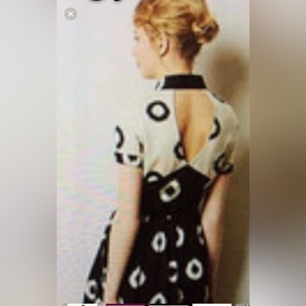 Black And White Patterned Dressed 4 Euc - image 2